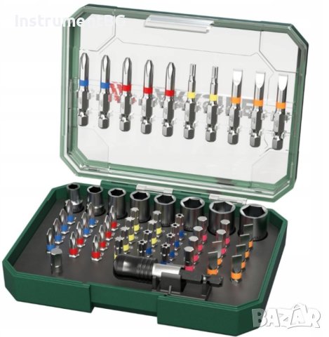 Комплект битове и гнезда PARKSIDE® PBS3 A2 / 56 части, снимка 3 - Други инструменти - 41630355