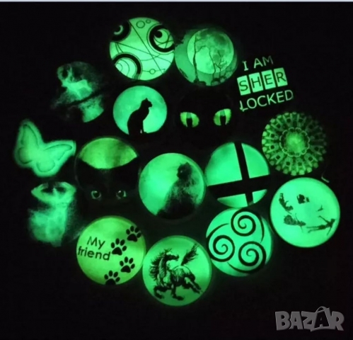 🌟🎨 Светещо 3D Колие кръгло- Ван Гог: 'Звездна Нощ' картина , снимка 2 - Колиета, медальони, синджири - 36113591