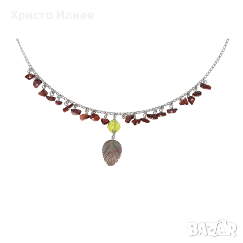 Дамско колие Orphelia от стерлингово сребро и камъни в подаръчна кутия, снимка 2 - Колиета, медальони, синджири - 52852496