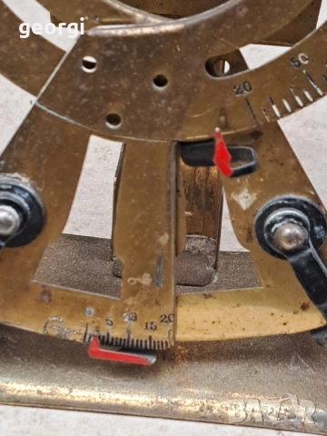 стара пощенска везна антика 23/4, снимка 2 - Антикварни и старинни предмети - 52301126