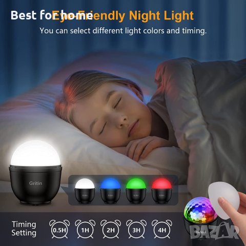 Диско мини топка, Gritin акумулаторни 360°, с дистанционно управление и , снимка 4 - Други - 40491562