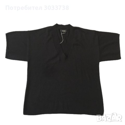 Monki плетена блуза с къс ръкав Размер: M Oversized, снимка 1 - Блузи с дълъг ръкав и пуловери - 41816417