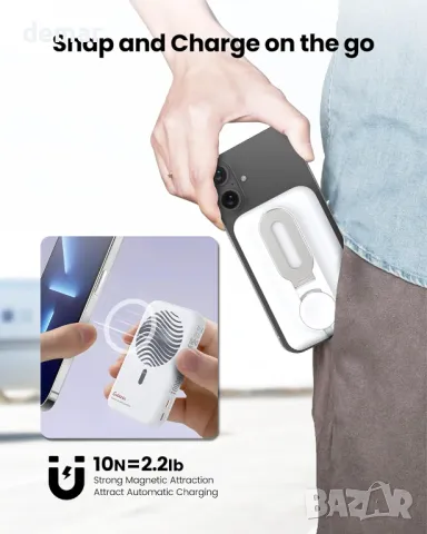 Магнитна външна батерия Galeces, снимка 5 - Външни батерии - 49846730