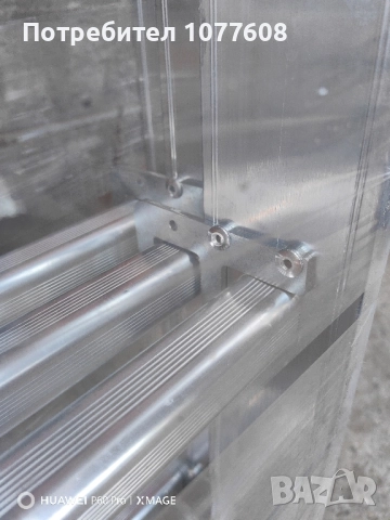 Професионална трираменна алуминиева стълба с 10 стъпала с профил на краката 22х80мм , снимка 15 - Други инструменти - 50330708