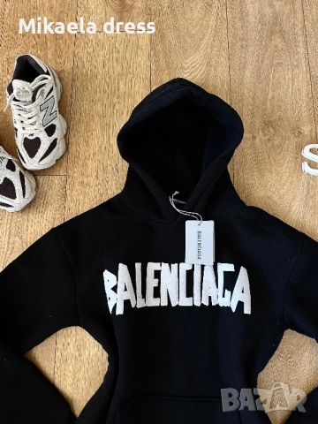 Balenciaga!Страхотно топло ежедневно худи Balenciaga.С М Л размер, снимка 3 - Суичъри - 52150536