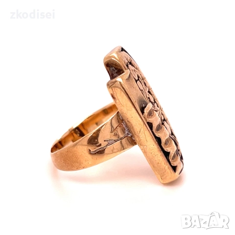 Златен дамски пръстен 6,79гр. размер:60 14кр. проба:585 модел:21826-1, снимка 3 - Пръстени - 52635012