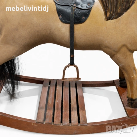 Винтидж дървено люлеещо се конче, снимка 4 - Други - 53557804
