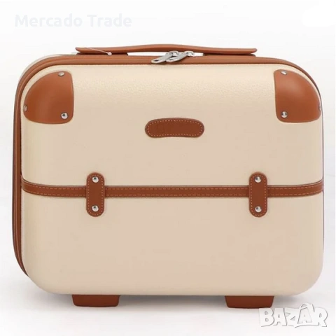 Пътна чанта Mercado Trade, Тип куфарче, Екрю, снимка 2 - Куфари - 53625056