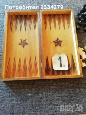 Шах с фигури и професионална дъска от 70-те години,  N:2 дървен шах и фигури, мно., снимка 7 - Шах и табла - 39967228