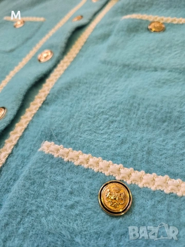 НОВА луксозна жилетка VALENTINO от вълна и ангора на намаление , снимка 3 - Жилетки - 53428674