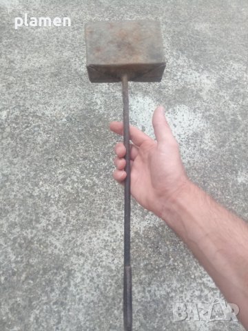 Стара желязна лопатка за огнище, снимка 4 - Антикварни и старинни предмети - 41644861