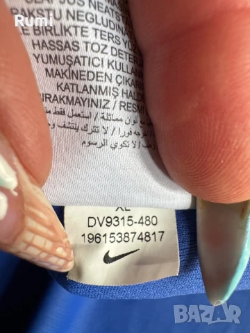 Оригинална синя спортна мъжка тениска NIKE DRY! XL, снимка 4 - Тениски - 51228865