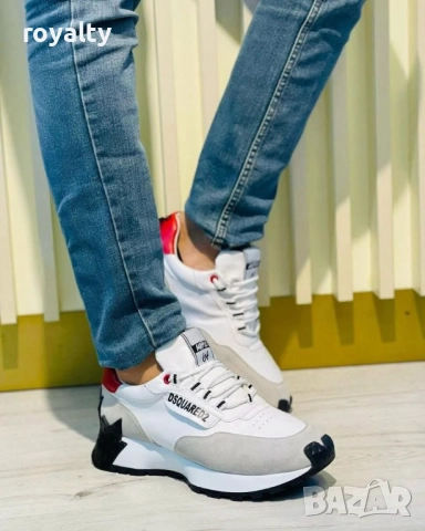 DSQUARED2 Мъжки Бели Маратонки 