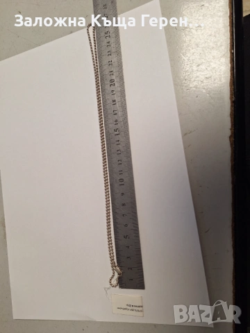 Сребърен синджир 8,32гр., снимка 4 - Колиета, медальони, синджири - 53340180