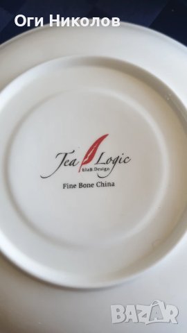 Порцеланов  дизайнерски сервиз за чай-TEA logic Elab.Design Finе Bone China, снимка 5 - Сервизи - 50757400