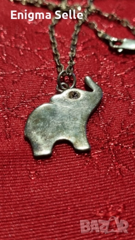 Сребърен синджир с висулка слонче 6.00 грама