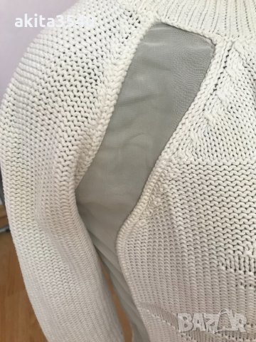 Бял пуловер, снимка 6 - Блузи с дълъг ръкав и пуловери - 34154835