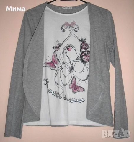 Блузи с дълъг ръкав, 10-11г., снимка 2 - Детски Блузи и туники - 40389862