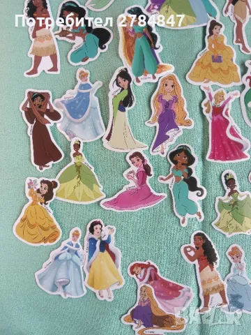 Стикери Дисни принцеси, 50 броя , снимка 6 - Игри и пъзели - 50332941