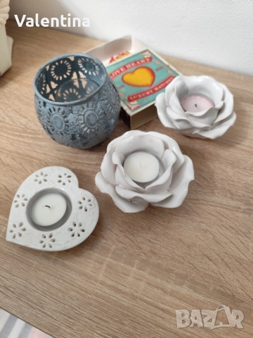 Свещници 4 броя , снимка 2 - Декорация за дома - 51704690