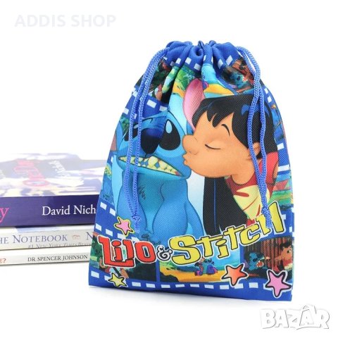 Модна детска чанта с шнур Lilo & Stitch, 2цвята - 023, снимка 4 - Раници - 39802710
