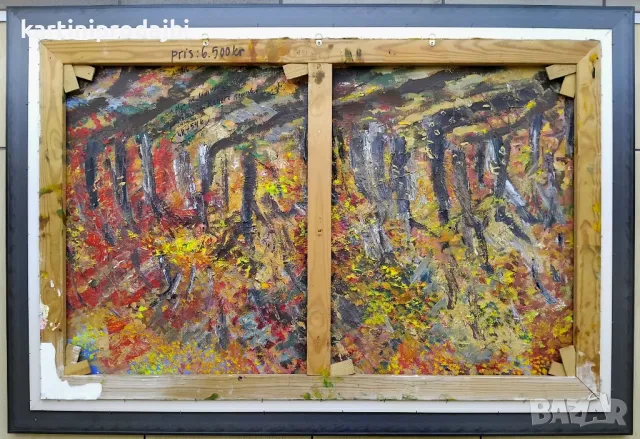 Голяма маслена картина рисувана с маслени бои върху платно, снимка 9 - Картини - 49997940