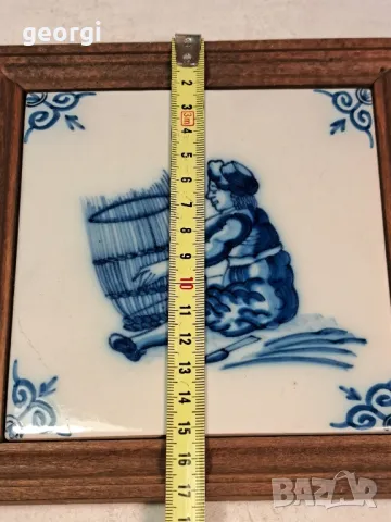 холандско порцеланово пано за стена   19/5, снимка 5 - Декорация за дома - 49267404