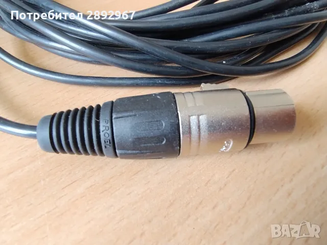 2 бр. кабели за микрофон XLR женски към 6.35mm. жак или мини жак, снимка 2 - Други - 49752068