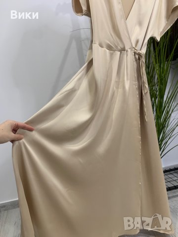 Сатенена рокля в размер S - M, снимка 10 - Рокли - 44142105