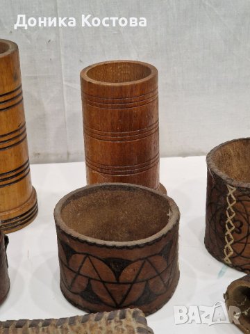 Лот кожени и дървени сувенири, снимка 7 - Антикварни и старинни предмети - 41652834