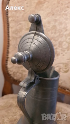 Стара цинкова халба. Маркирана. Отлична., снимка 6 - Антикварни и старинни предмети - 38729616