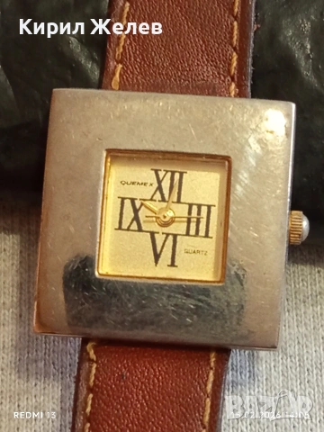 Елегантен дамски часовник с кожена каишка перфектно състояние 31094