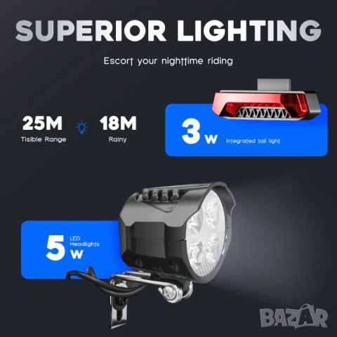 Електрически велосипед/колело EMOKO EC27 500W 17.5AH, снимка 8 - Велосипеди - 52055577