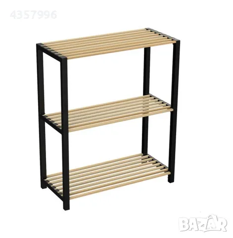 Органайзер за съхранение, 3 рафта, Дърво