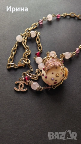 Огърлица Шанел - Ябълката, снимка 8 - Колиета, медальони, синджири - 53731776