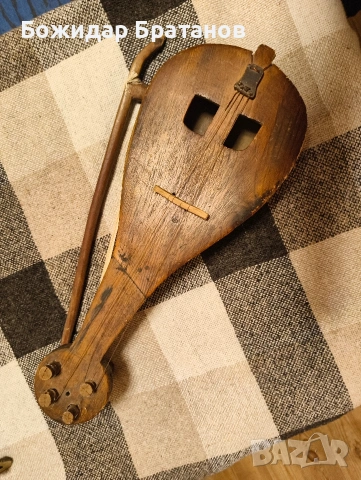 дървена гъдулка има и лък, снимка 3 - Антикварни и старинни предмети - 53168180