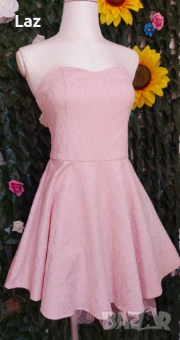 официална шаферска рокля в бледо розово