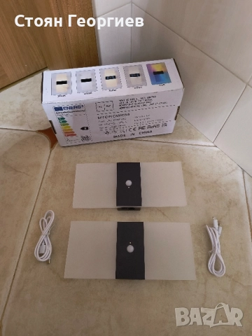 VOMI LED Вътрешни стенни лампи с превключвател, стенно монтирано на стена Socnce