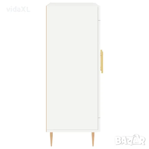 vidaXL Сайдборд, бял, 69,5x34x90 см, инженерно дърво, снимка 7 - Бюфети - 56147918
