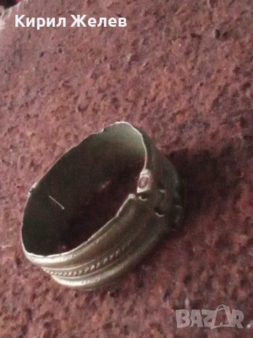 Стара възрожденска гривна сребърна 53781, снимка 7 - Антикварни и старинни предмети - 53477267