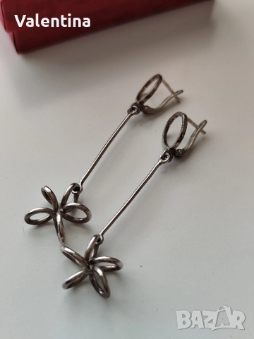 Сребърни обеци проба 925