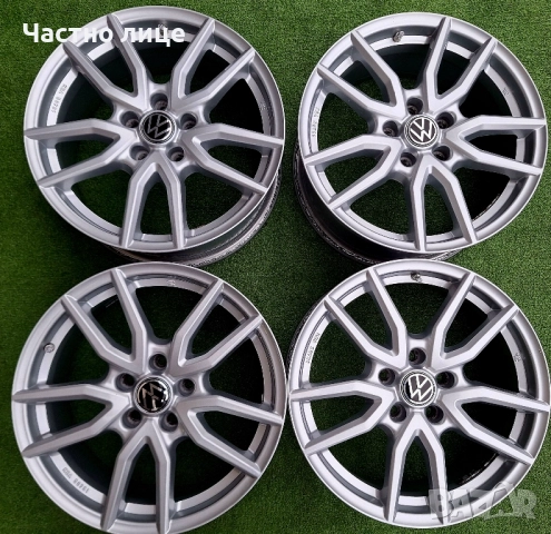 Продавам 4бр 17-ки джанти за Фолксваген Пасат, Тигуан, Шаран, Голф 5,6,7, Туран 