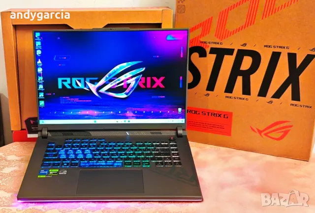 NVidia RTX 4060 8GB/Intel Core i5 13450HX/16GB RAM/512GB NVMe/16' IPS 165Hz/ASUS ROG STRIX G16 гейм, снимка 1 - Лаптопи за игри - 49113420