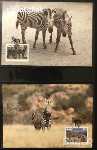 Namibia 1991 - 4 броя Карти Максимум - WWF, снимка 1 - Филателия - 38789048