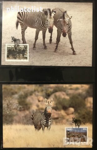 Namibia 1991 - 4 броя Карти Максимум - WWF