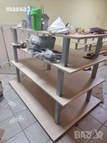 Пирамидални дървени стелажи. 2 бр., снимка 7 - Оборудване за магазин - 42268223