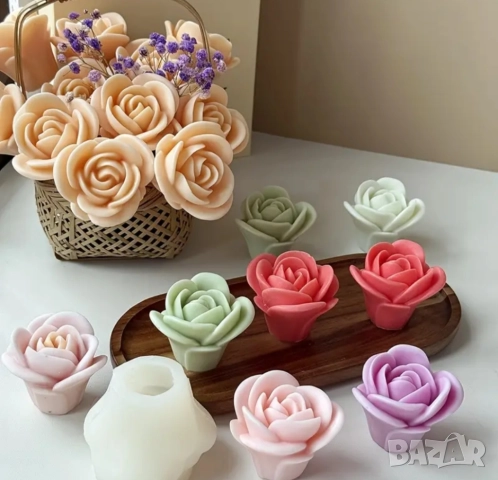 Молд роза 7,1 см  (9), снимка 6 - Форми - 49440389