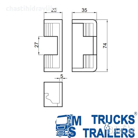 Насрещник за ключалка за заваряване 11068172, снимка 2 - Части - 48375644