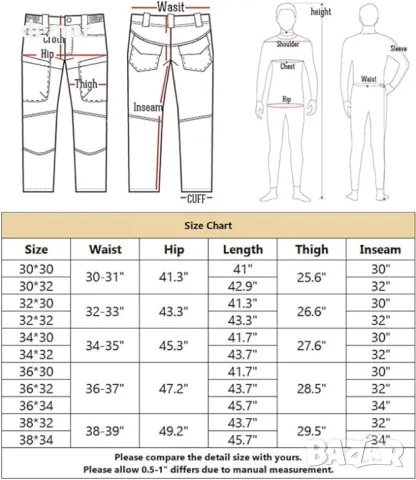 CARWORNIC Мъжки Панталони за катерене, снимка 7 - Панталони - 49811454