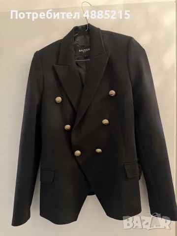 Елегантно черно дамско сако Balmain Paris